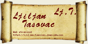 Ljiljan Tasovac vizit kartica